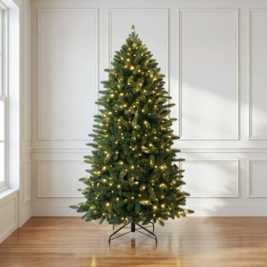 Evergreen Spruce Christmas Tree Pre-Lit Artificial Decor Dual Color