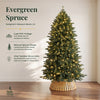 Evergreen Spruce Christmas Tree Pre-Lit Artificial Decor Dual Color